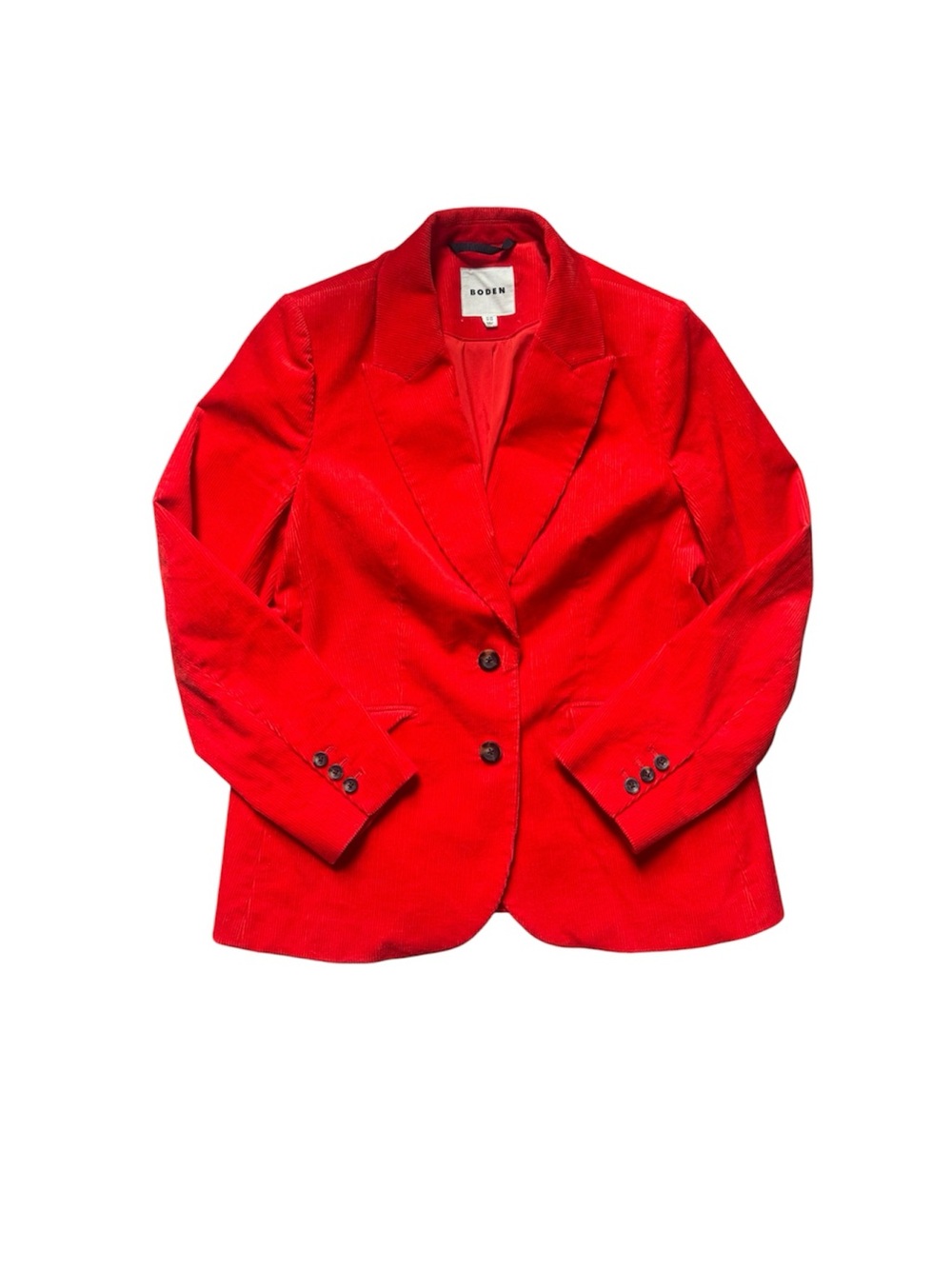 Boden Women's Red Corduroy Blazer